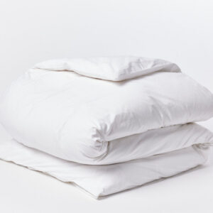 Dew Blue Smooth Organic Percale Duvet Cover