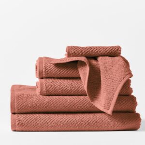 Quick-Dry Twill Organic Cotton Towels - Sedona