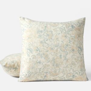 Tidal with Doe Brown Printed Organic Cotton Pillow Sham